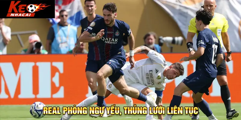 Real phòng ngự yếu, thủng lưới liên tục